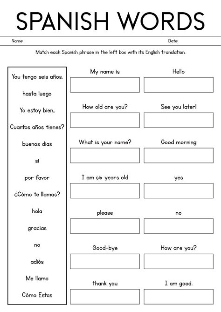 Spanish Worksheets for Adults PDF: Practice Your Skills Today
