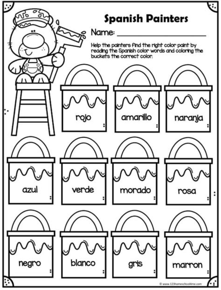 Free Spanish Worksheets for Kindergarten PDF – Printable Learning Fun