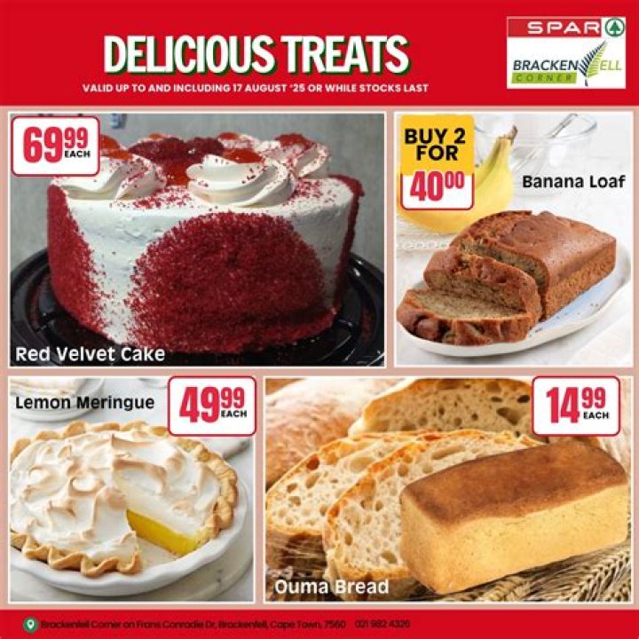 Spar Cakes Price List PDF – Download Current Pricing