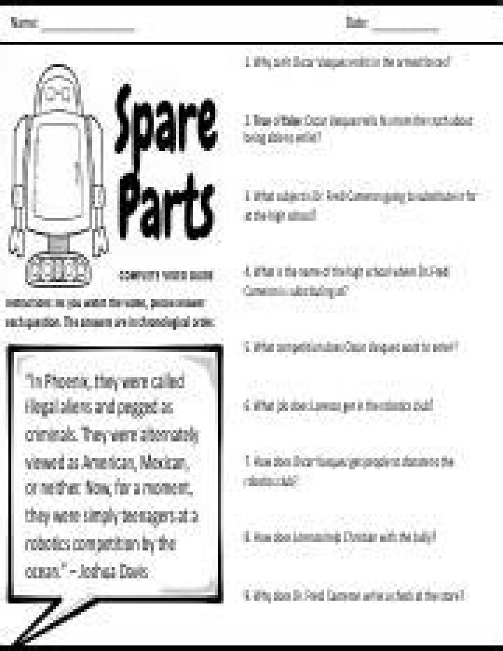 Spare Parts Movie Questions PDF – Expert Answers for Film Enthusiasts