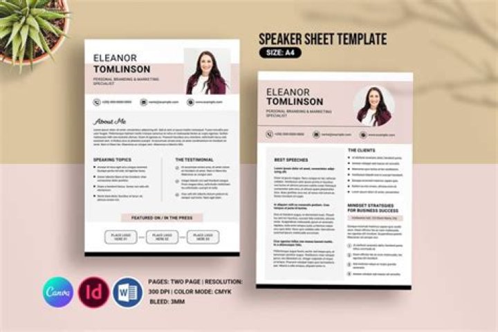 Speaker One Sheet PDF: Quick Reference Guide