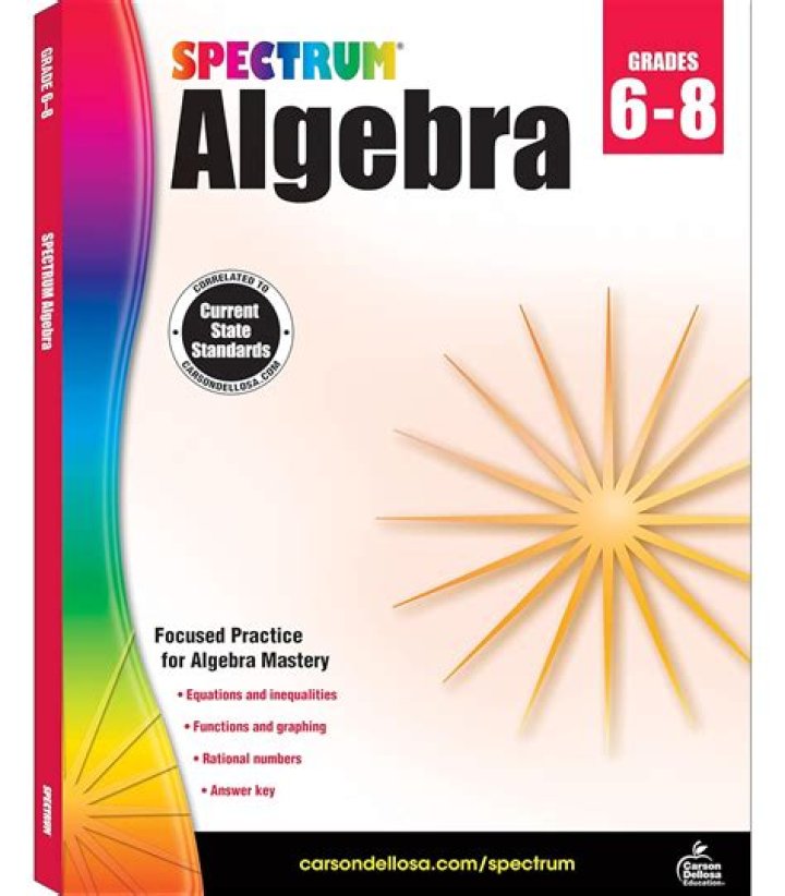 Spectrum Algebra Grades 6-8 Answer Key PDF – Full Grade 6-8 Math Workbook Answer Key