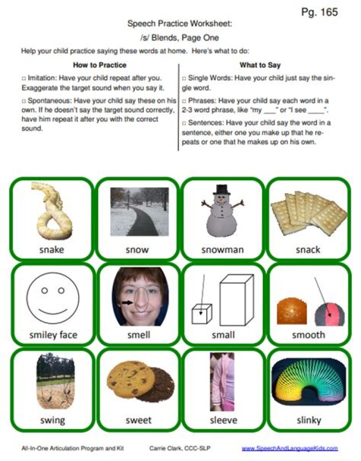 Speech Therapy Worksheets PDF: Free Printable Therapy Resources