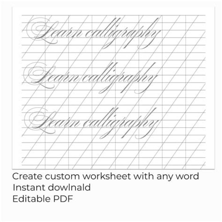 Free Spencerian Penmanship Worksheets PDF for Perfect Lettering Practice