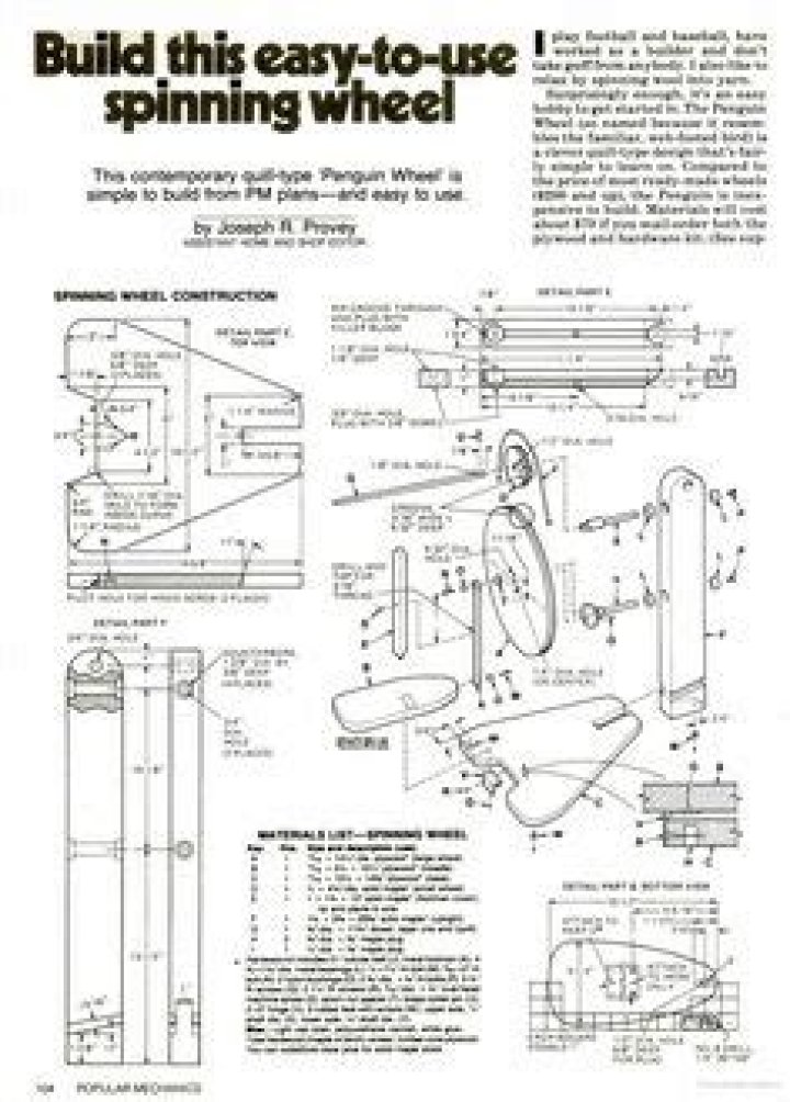 Free Spinning Wheel Plans PDF for Handmade Crafters