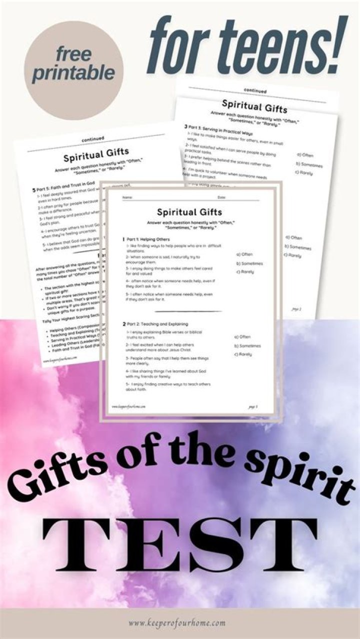 Spiritual Gifts Test PDF for Youth: Discover Your Unique Calling