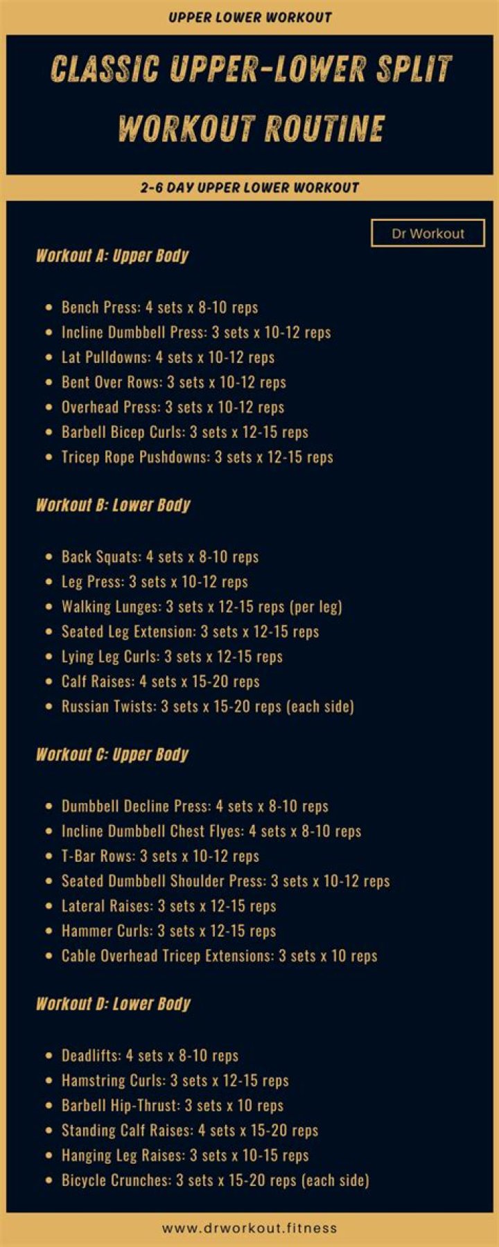 Split Workout Plan PDF – Full Guide to Daily Training Splits