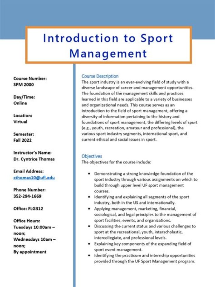 Comprehensive Sport Management PDF Guide for Success