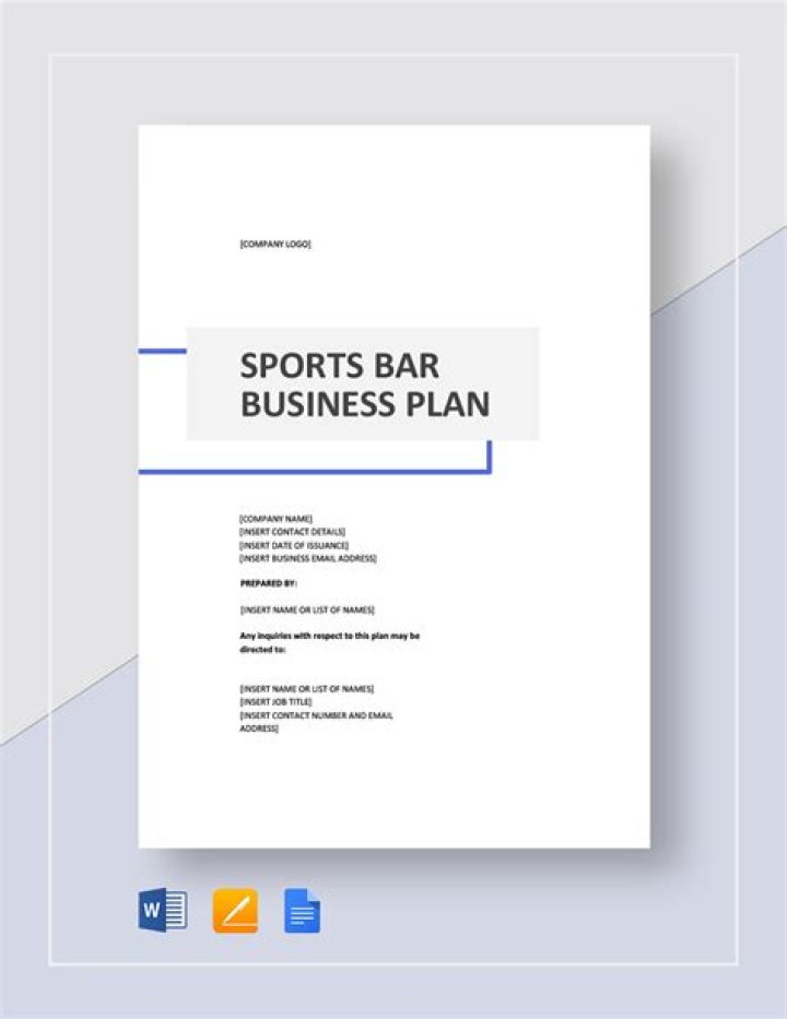 Complete Sports Bar Business Plan PDF for Launch Success