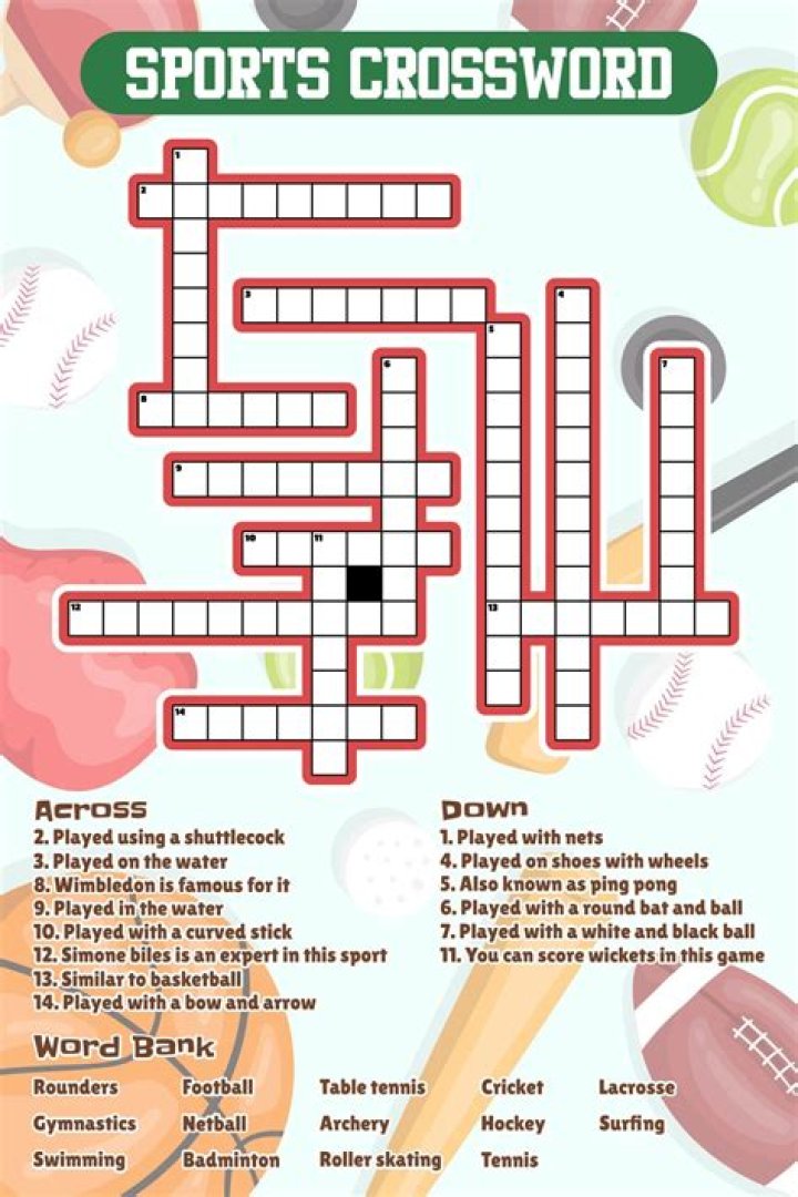 Sports Crossword Puzzles with Answers PDF for Fun & Challenge