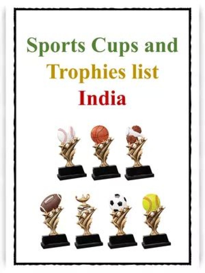 Complete Sports Cups and Trophies List PDF – Download Now