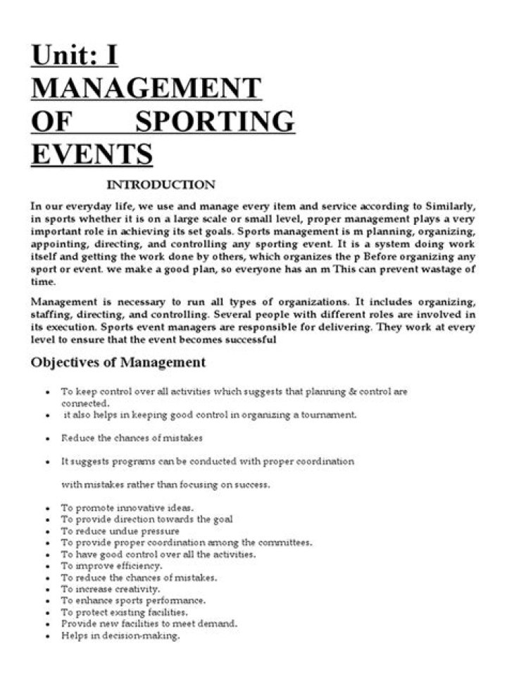 Master Sports Event Management with Expert PDF Guide