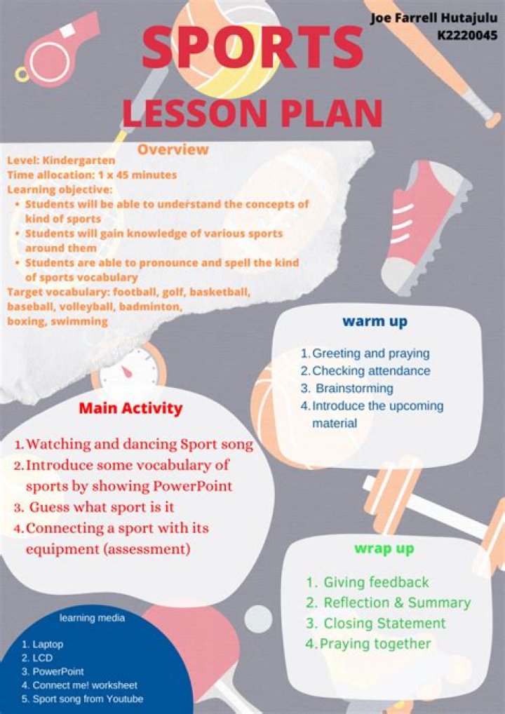 Free Sports Lesson Plan PDF for Teachers & Coaches