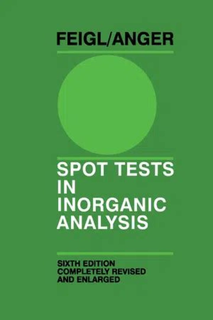 Spot Tests in Inorganic Analysis: Essential PDF Guide
