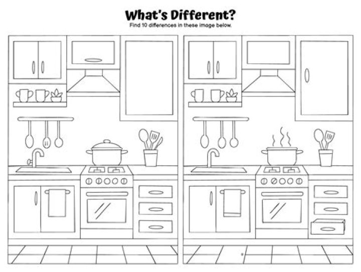 Spot the Difference Printable for Adults with Answers PDF