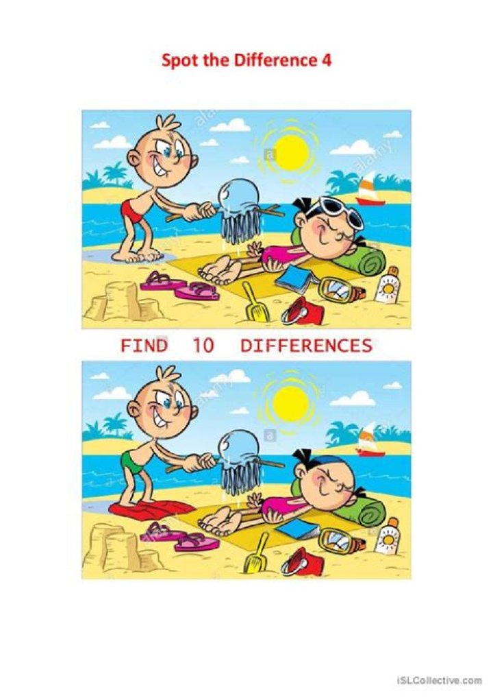 Spot the Difference Worksheets PDF Free – Download Now