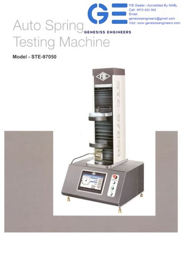 Spring Testing Machine PDF: Essential Guide & Download