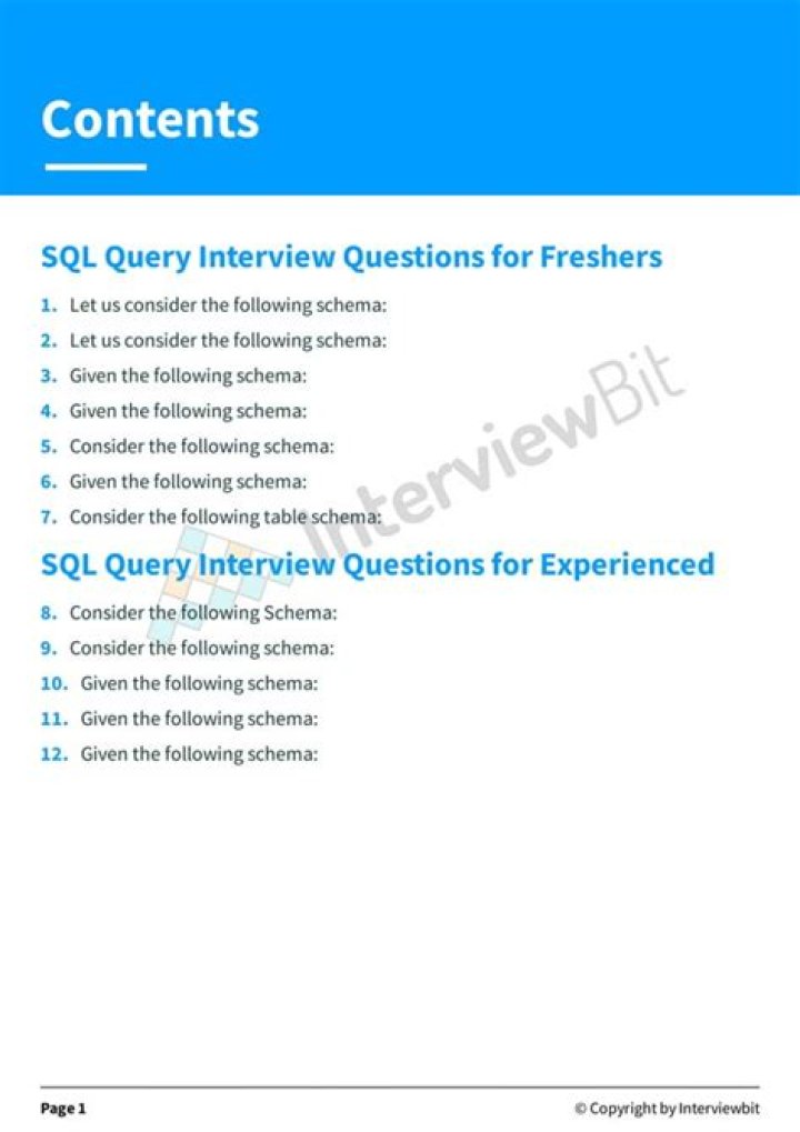 SQL Interview Query Questions & Answers PDF: Expert Prep Guide