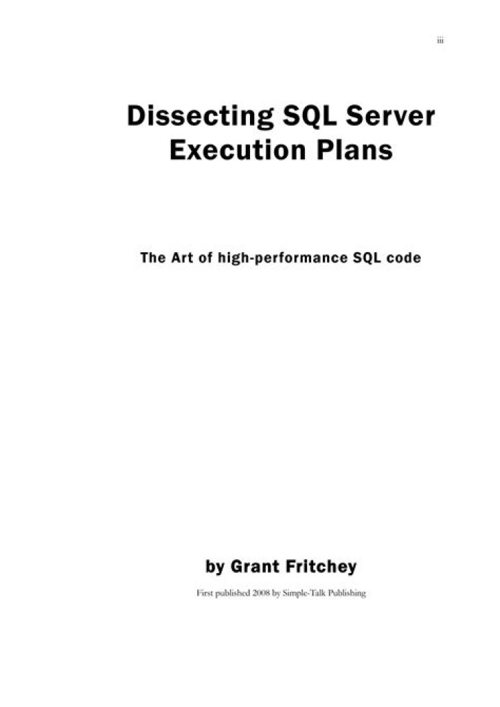 How to Use SQL Server Execution Plans: Expert PDF Guide