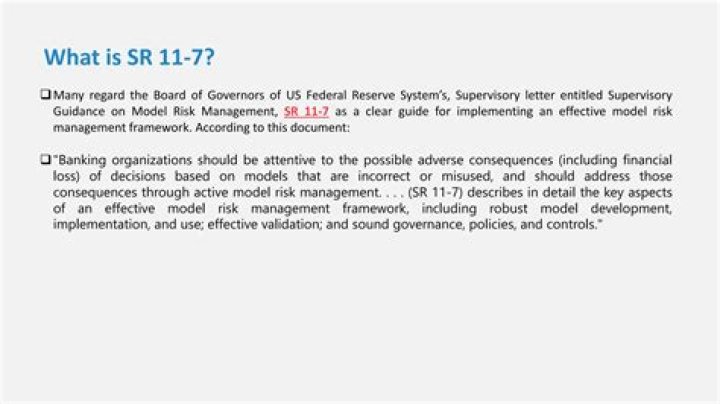 SR 11-7 Supervisory Guidance on Model Risk Management 2011 – Key Insights PDF