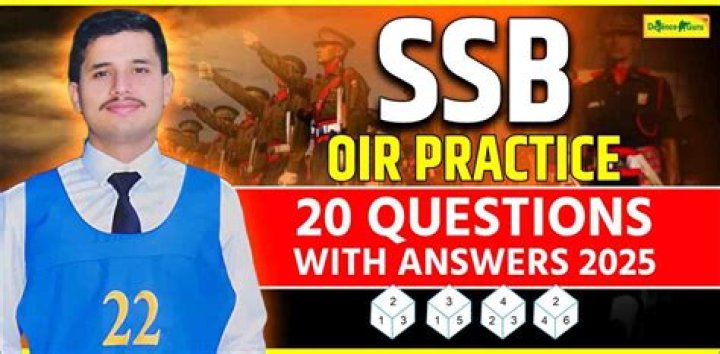 SSB OIR Test Sample Papers PDF – Download Free Practice Tests