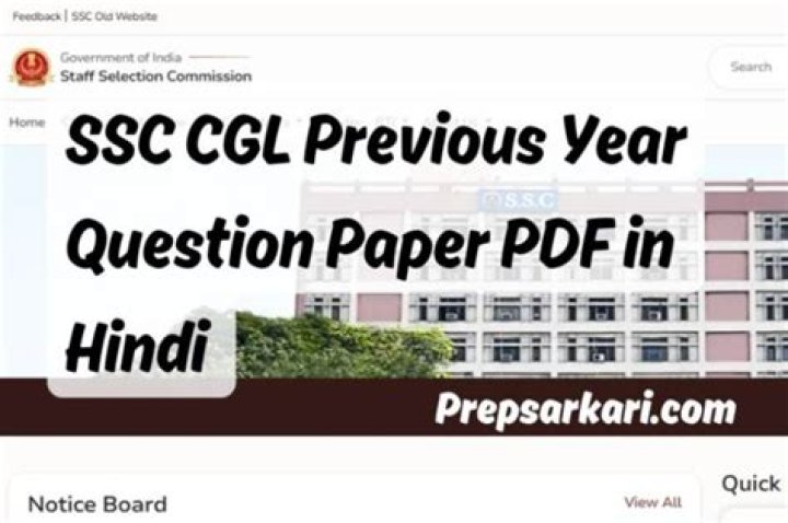 SSC CGL Previous Year Question Paper Hindi PDF Download – 2020–2024