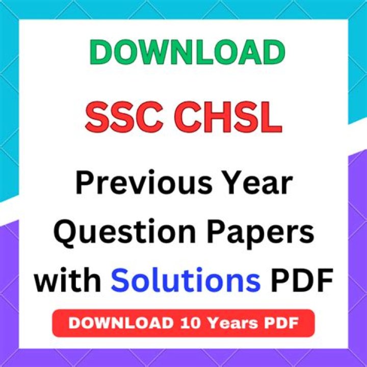 SSC CHSL Previous Year Question Papers with Answers PDF