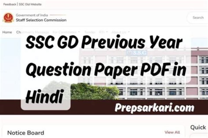 SSC GD Fragen PDF Herunterladen In Hindi – Offizieller Fragepapier Download