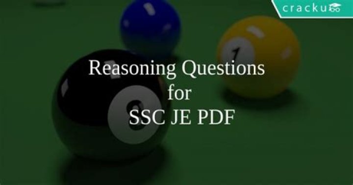 SSC JE Reasoning Questions PDF: Master Tips & Tricks