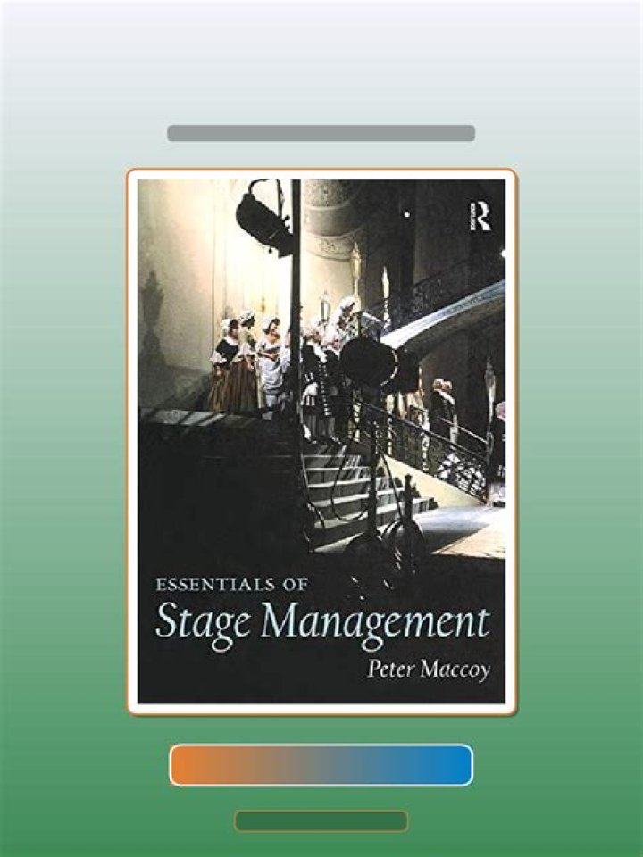 Essential Stage Management PDF Guide for Beginners