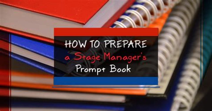 Professional Stage Manager Prompt Book PDF for Theater Productions