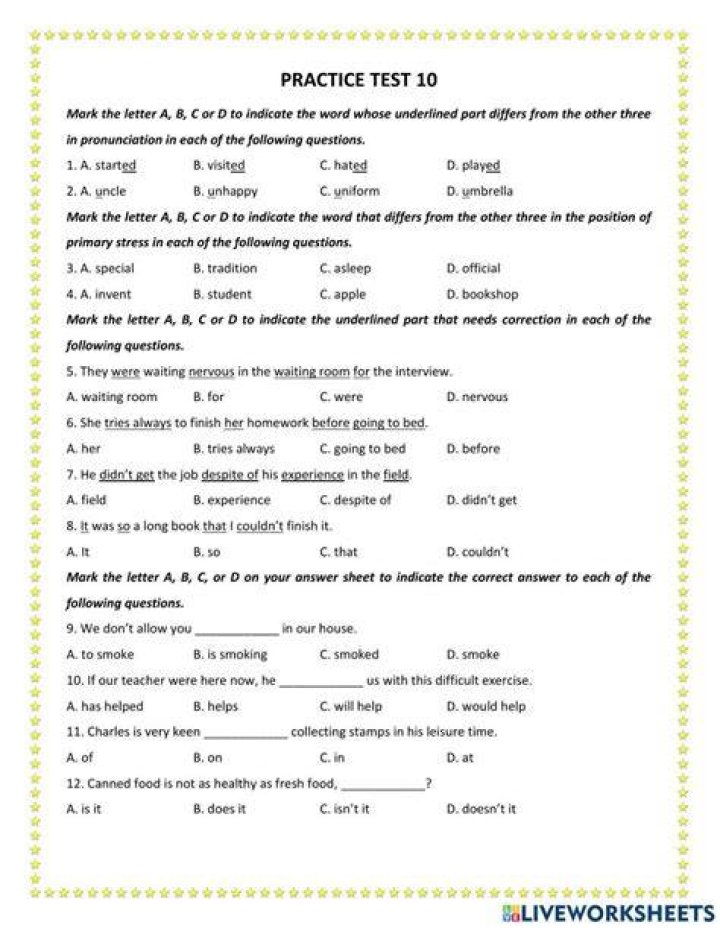 Stanford 10 Practice Test PDF – Free Download & High Scores