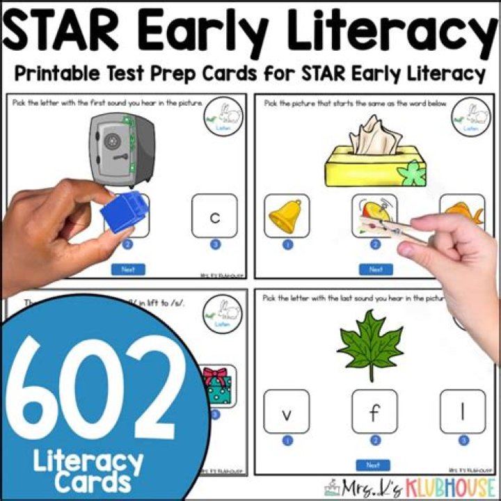 Free Star Early Literacy Kindergarten Practice Test – PDF Download
