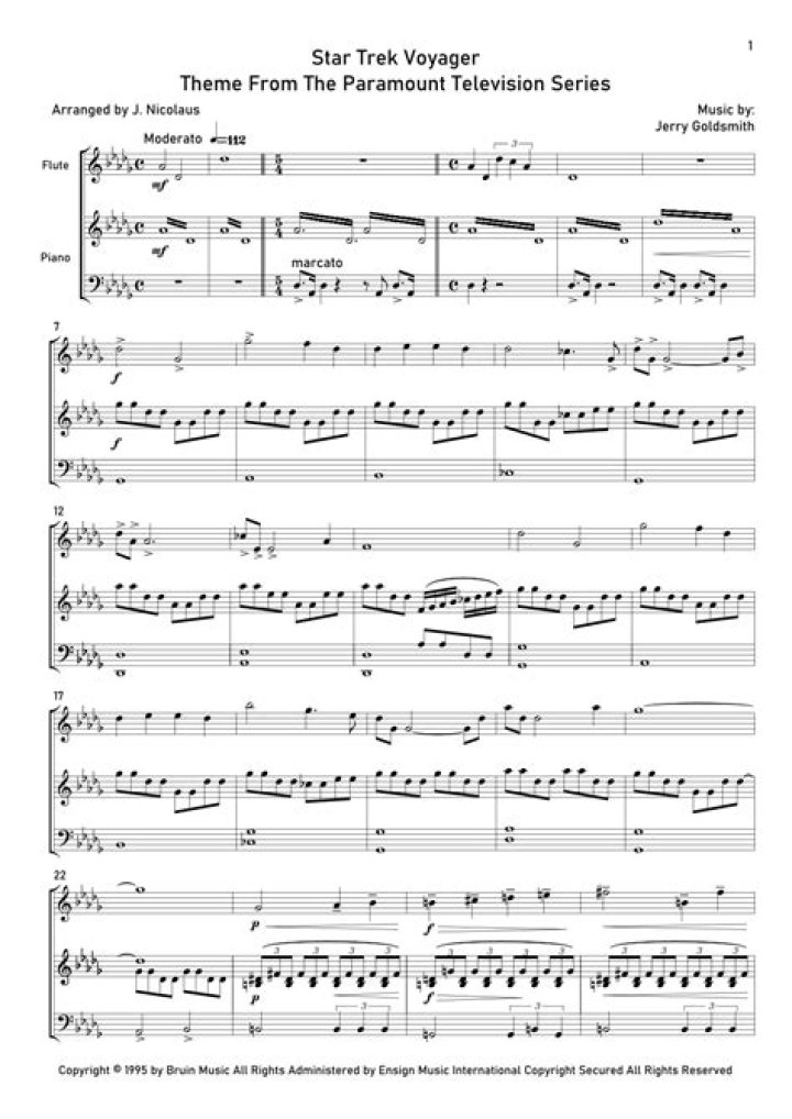 Star Trek Voyager Sheet Music PDF – Download Full Scores & Melodies