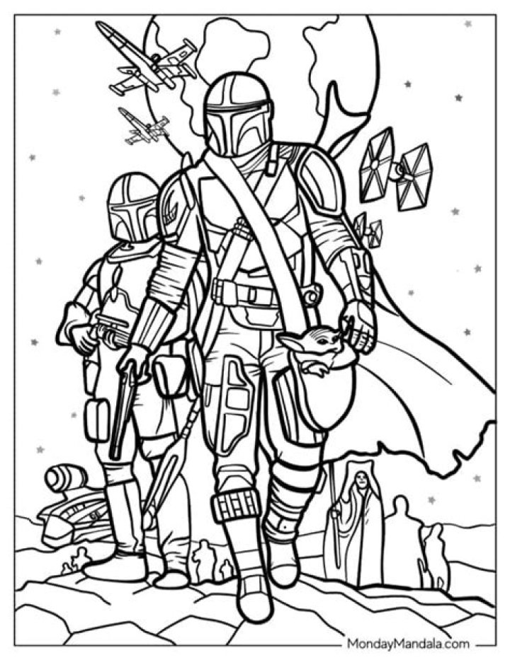 Free Star Wars Coloring Sheets PDF for Kids & Fans