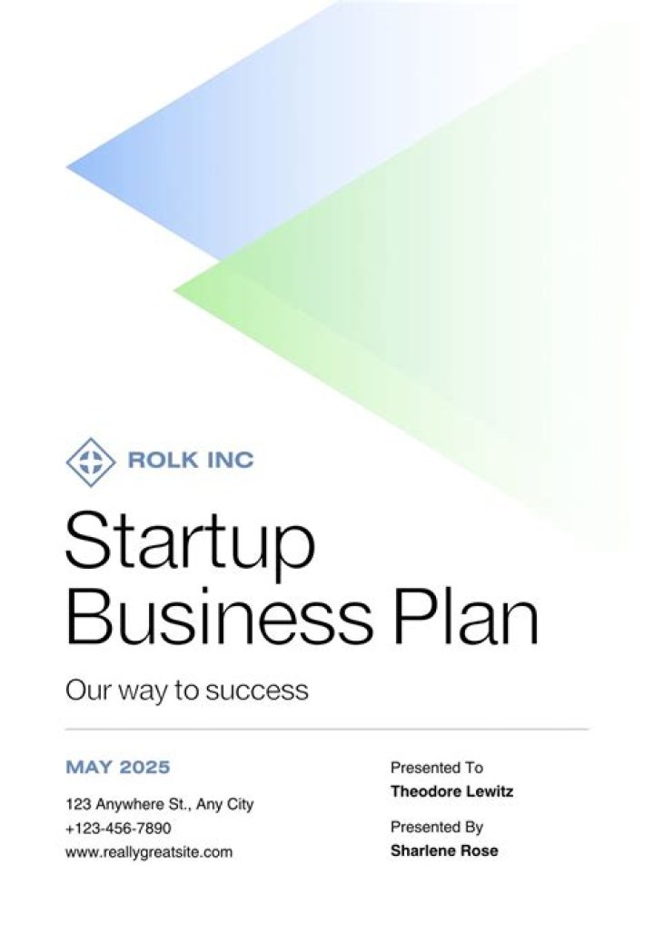 Startup Business Plan PDF Free – Download Now