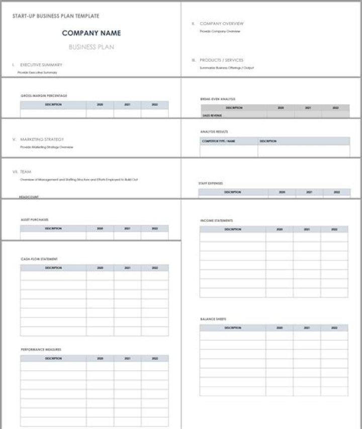 Startup Business Plan PDF Template – Free Download & Start Your Venture