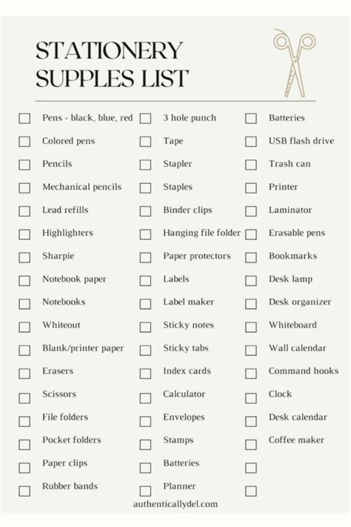 2020 Stationery Items List Price PDF: Full 2020 Guide