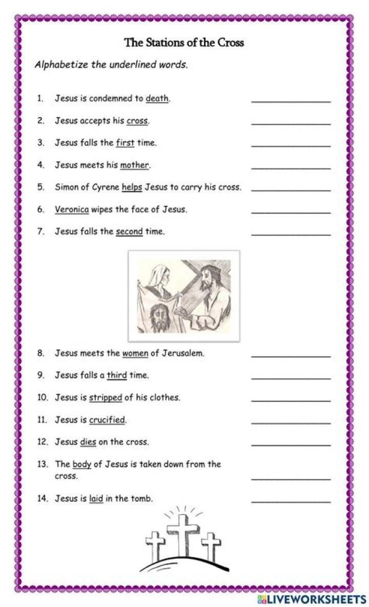 Stations of the Cross Worksheet PDF – Free Printable Religious Activities