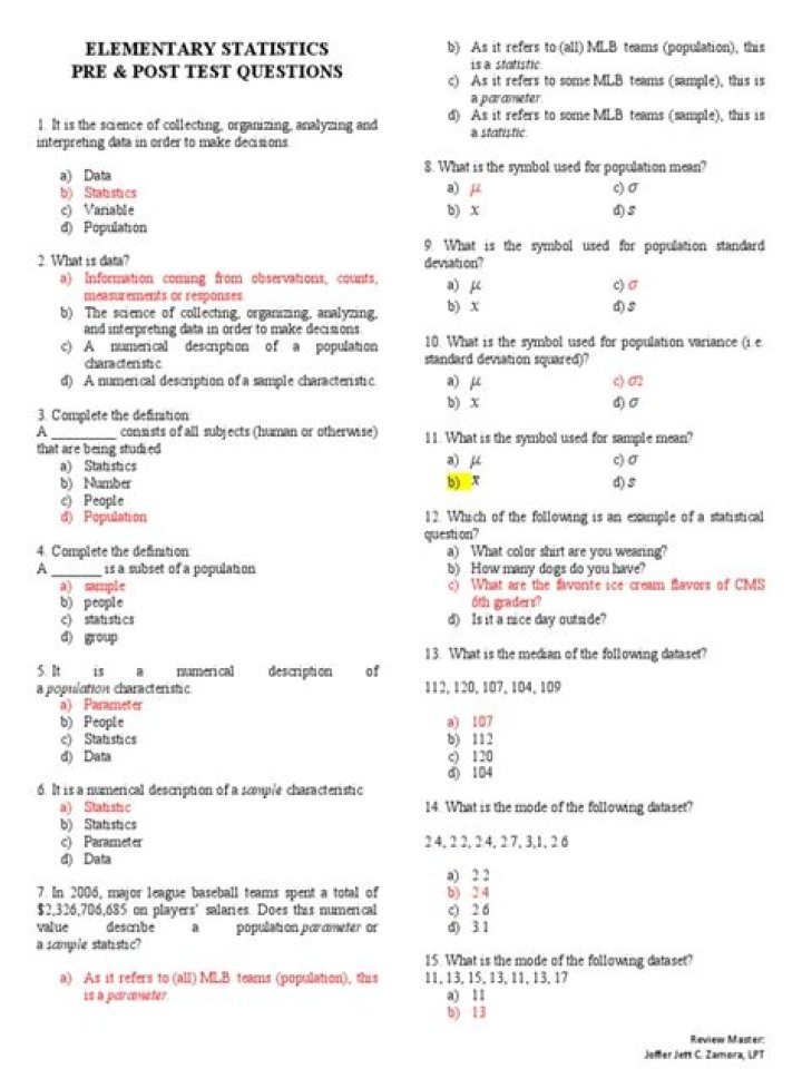 Statistical Methods Questions and Answers PDF: Expert Guidance & Answers