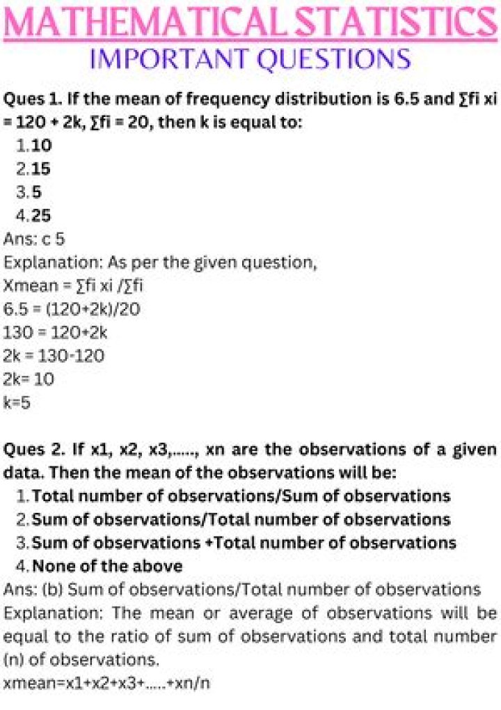 Statistics Questions with Answers PDF: Expert Solutions & Practice Problems