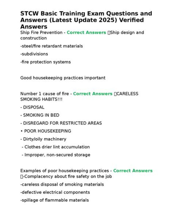 STCW PST Questions & Answers PDF: Expert Exam Guide