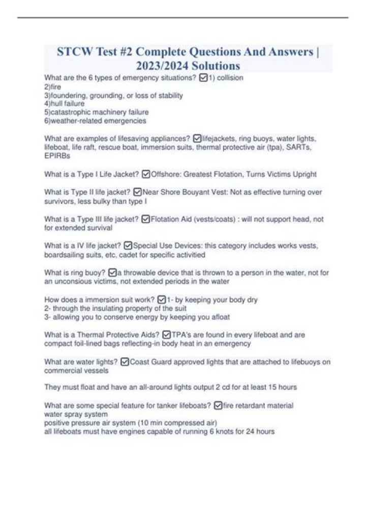 STCW Questions & Answers PDF – Complete Study Guide