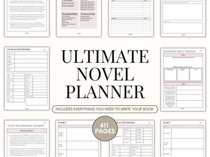Step-by-Step Novel Planning Workbook PDF: Build Your Story in 7 Easy Steps