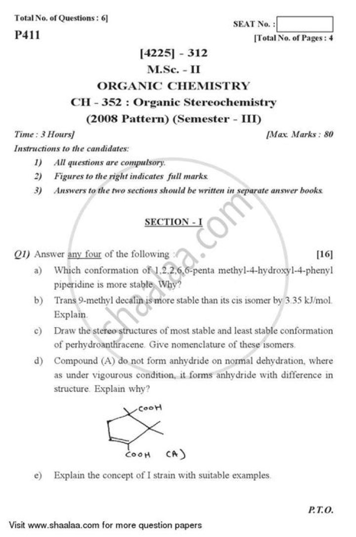 Stereochemistry Questions & Answers PDF – Master Key Concepts