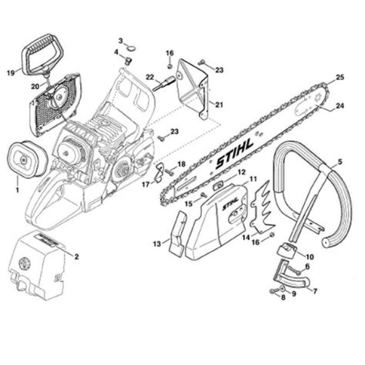 Stihl MS 211 Complete Parts List PDF – Download for Repairs & Replacement