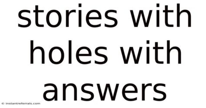 Find Stories with Gaps — Answers PDF Free Download