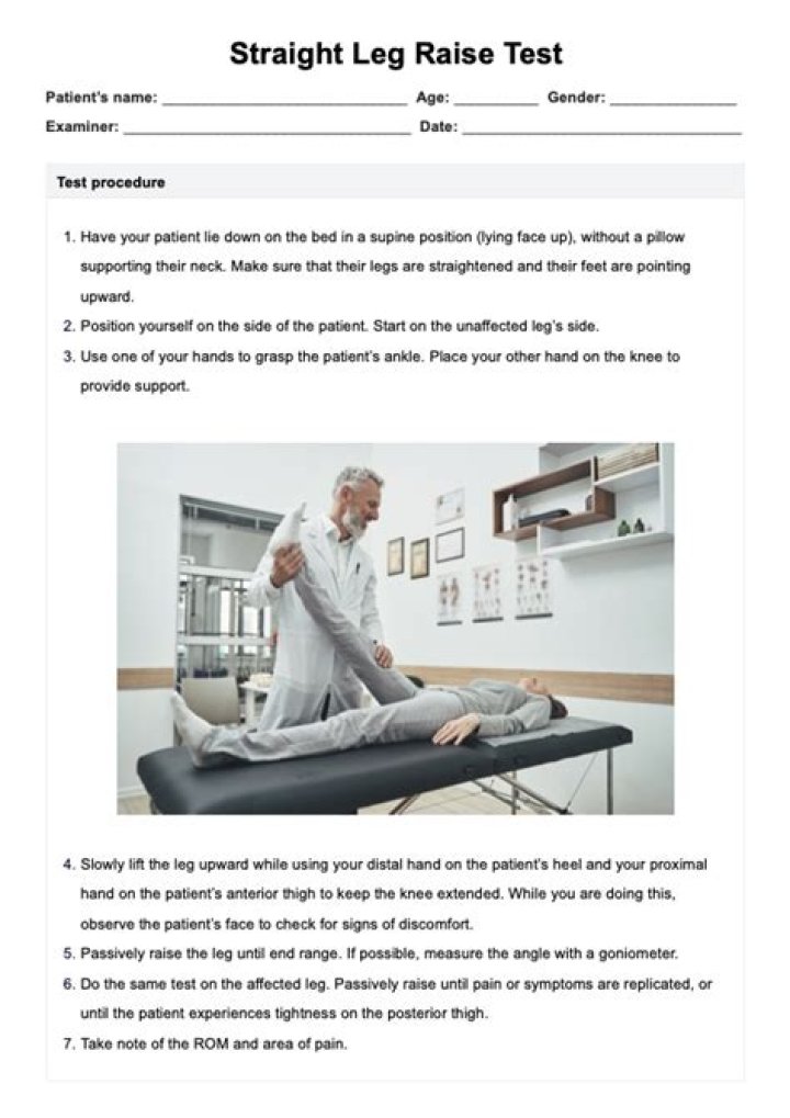 Straight Leg Raising Test PDF – Essential Physical Therapy Assessment