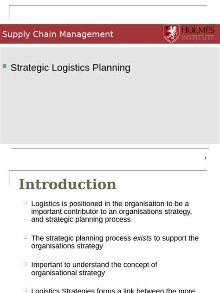 Strategic Logistics Planning PDF: Optimize Your Supply Chain Efficiency
