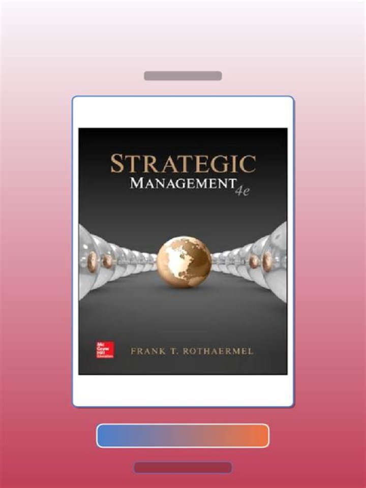 Strategic Management 4th Edition by Frank Rothermel: Essential PDF Guide